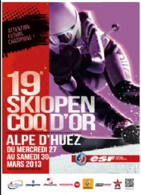 19ème SkiOPen Coq d'Or, détection des futurs champions du Ski Français. Du 27 au 30 mars 2013 à L'Alpe d'Huez. Isere. 